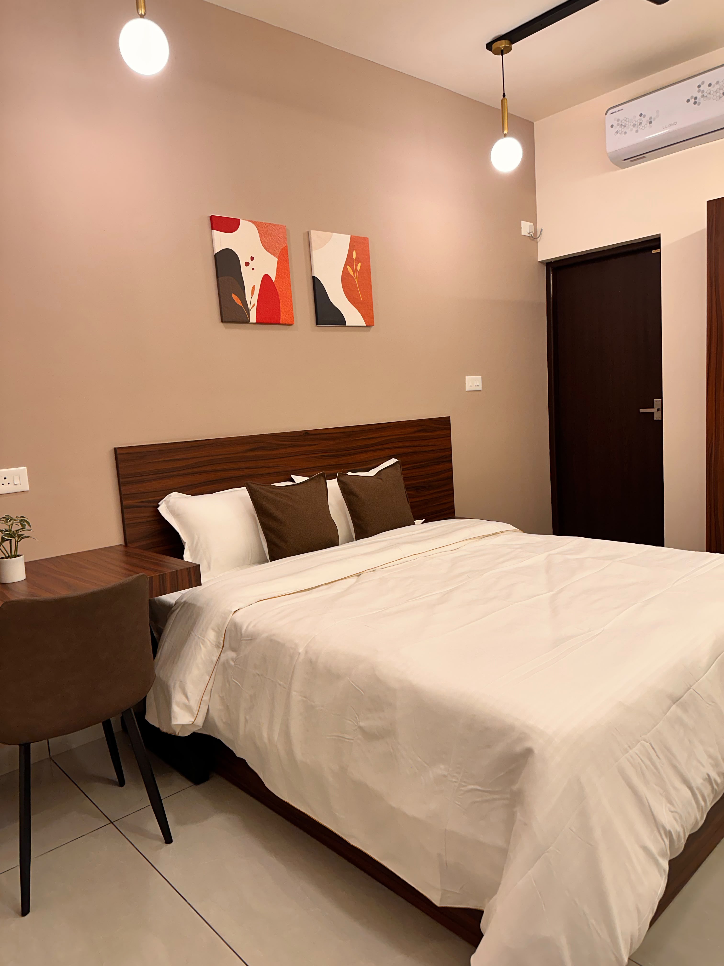 Close view of Global Residency bedroom